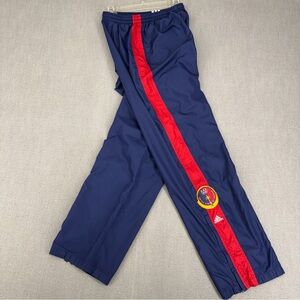 Adidas USA Olympic Team Men’s L Pants Sydney 2000 Track Warm Up Navy Mesh Lined